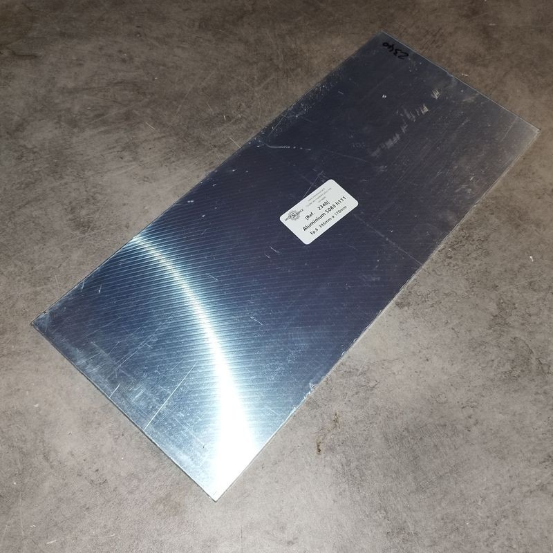 Aluminium 5083 h111 Ep.6  395mm x 170mm